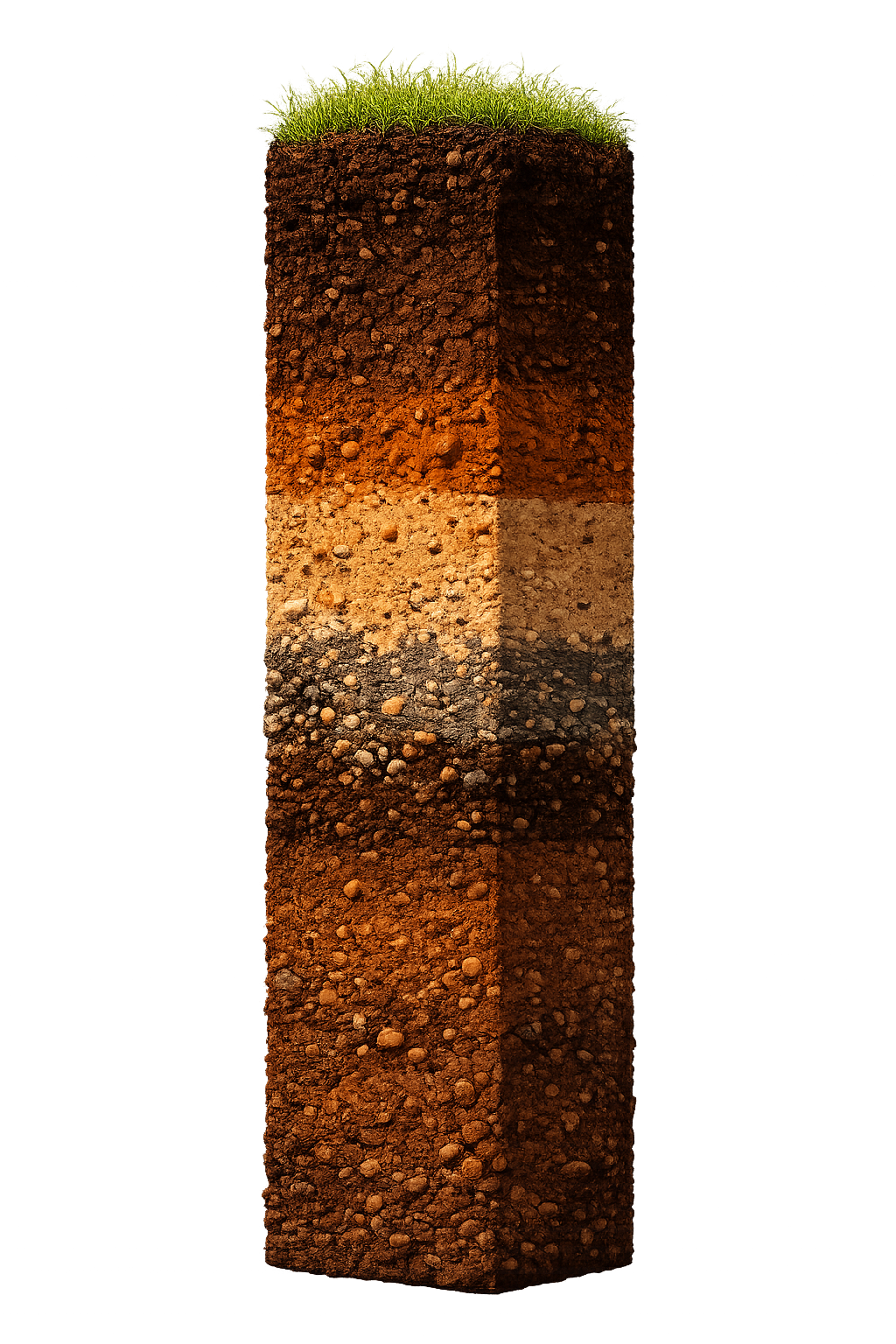 Soil profile in perspective